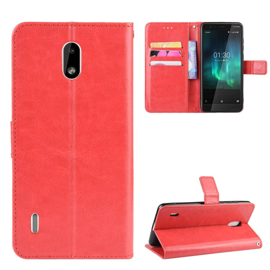 Retro Crazy Horse Texture Horizontal Flip Leather Case for Motorola Moto One Pro , with Holder & ...