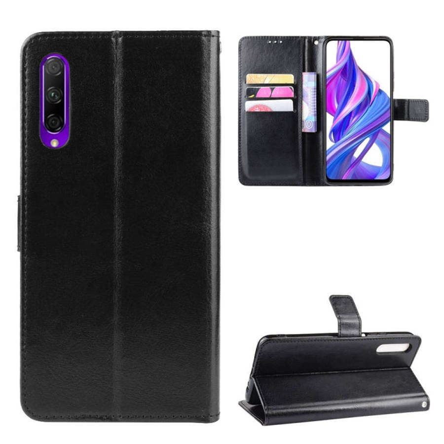 Retro Crazy Horse Texture Horizontal Flip Leather Case for Huawei Honor 9X / Honor 9X Pro, with H...