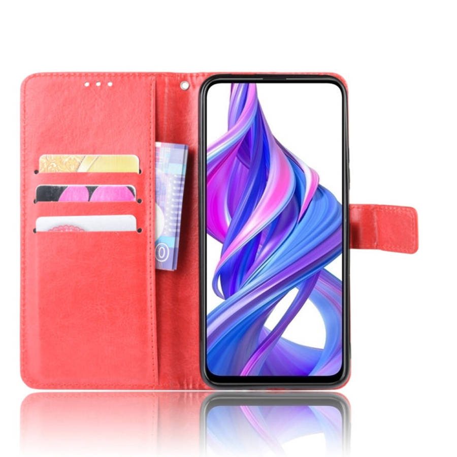Retro Crazy Horse Texture Horizontal Flip Leather Case for Huawei Honor 9X / Honor 9X Pro, with H...