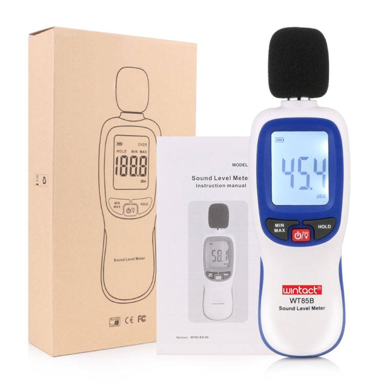 Wintact WT85B Sound Level Meter Digital Decibel Meter Digital Noise Meter Environmental Noise Tester
