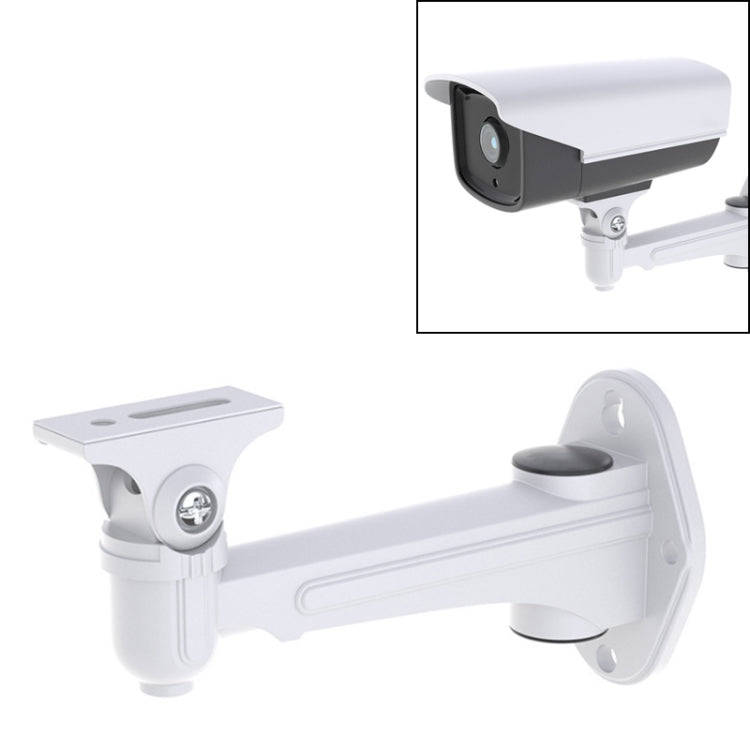 CCTV Wall Mount Stand Aluminum Metallic Silver Bracket Indoor Outdoor for Bullet Camera IP Camera...