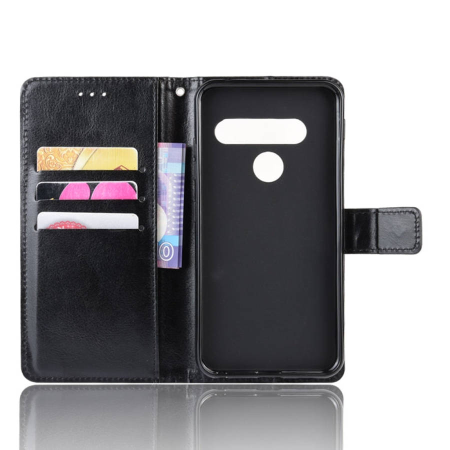 Retro Crazy Horse Texture Horizontal Flip Leather Case for LG G8S ThinQ , with Holder & Card Slot...