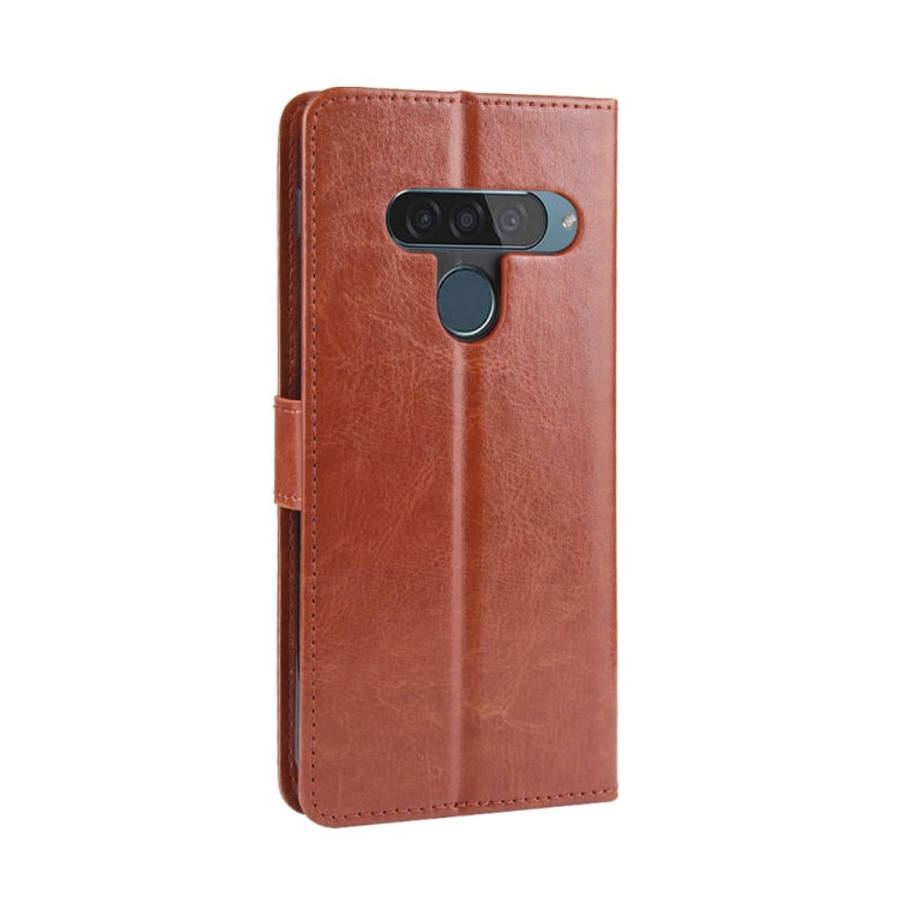 Retro Crazy Horse Texture Horizontal Flip Leather Case for LG G8S ThinQ , with Holder & Card Slot...