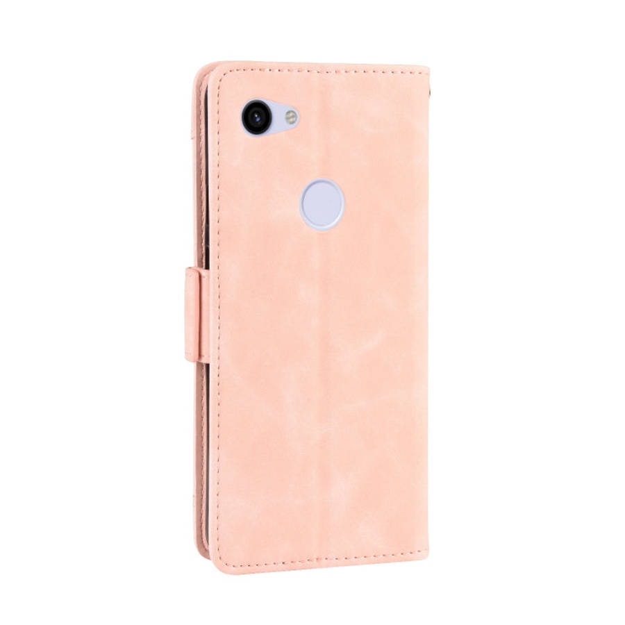 Wallet Style Skin Feel Calf Pattern Leather Case For Google Pixel 3a ,with Separate Card Slot(Pink)