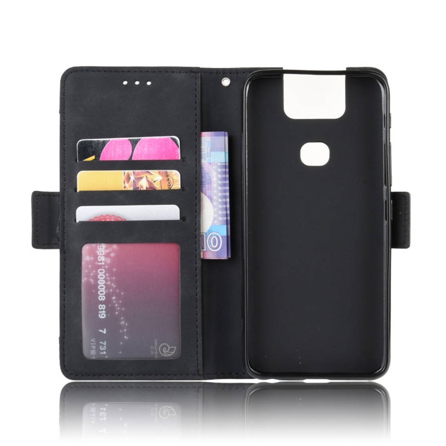 Wallet Style Skin Feel Calf Pattern Leather Case For Asus Zenfone 6 ZS630KL,with Separate Card Sl...