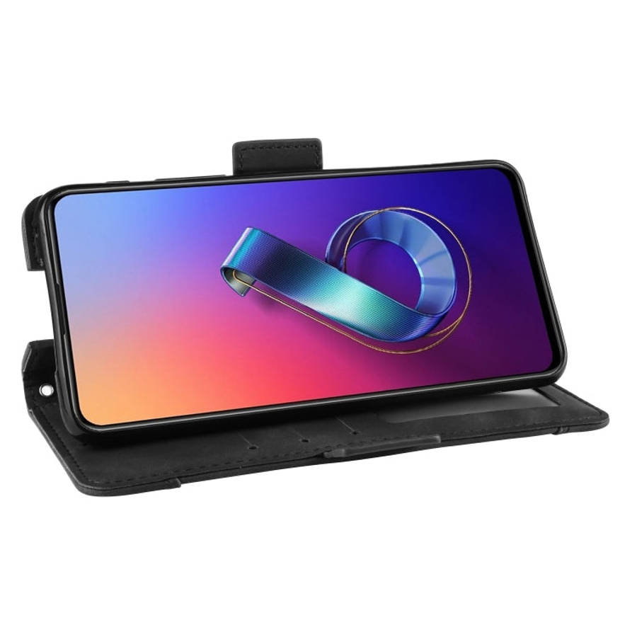 Wallet Style Skin Feel Calf Pattern Leather Case For Asus Zenfone 6 ZS630KL,with Separate Card Sl...