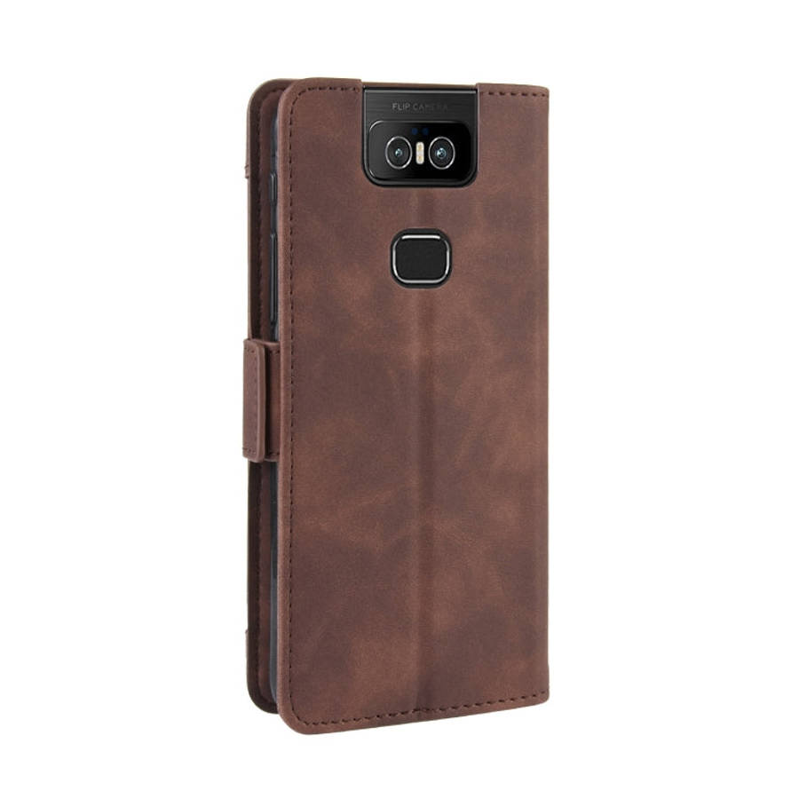 Wallet Style Skin Feel Calf Pattern Leather Case For Asus Zenfone 6 ZS630KL,with Separate Card Sl...