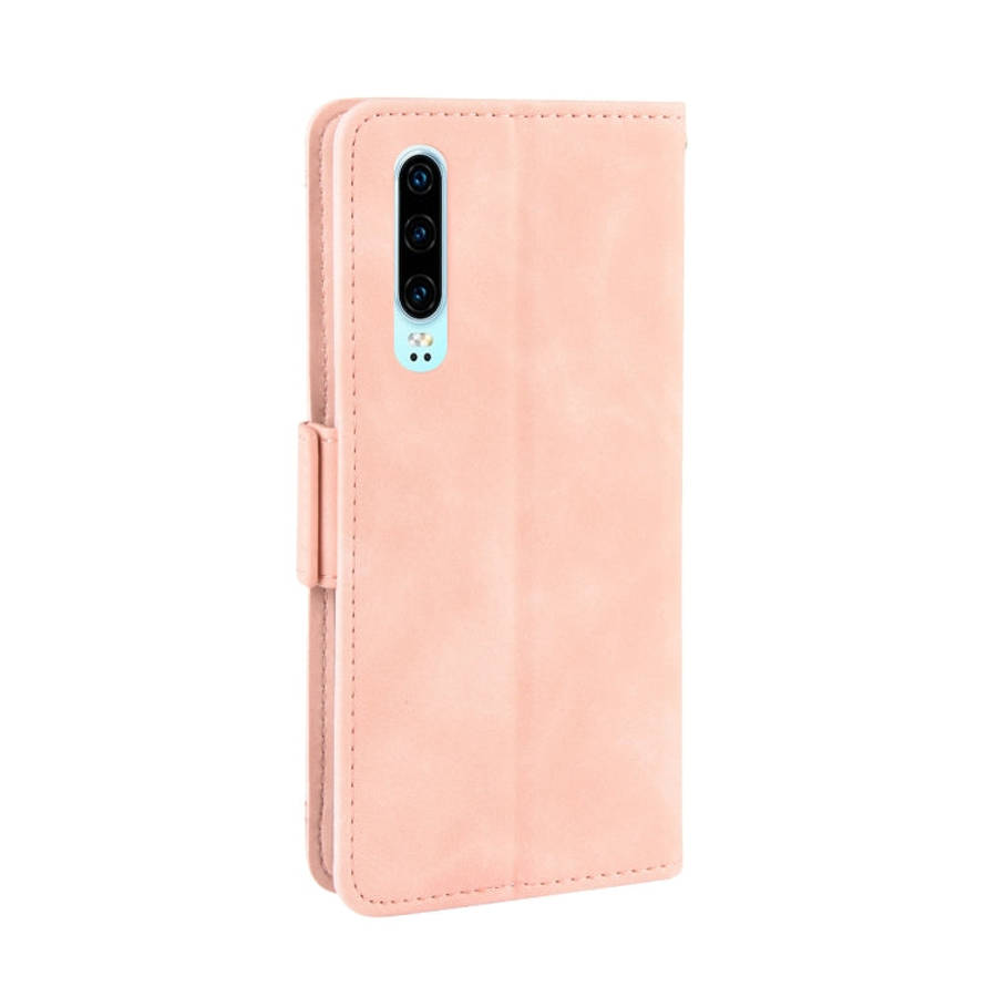 Wallet Style Skin Feel Calf Pattern Leather Case For Huawei P30,with Separate Card Slot(Pink)