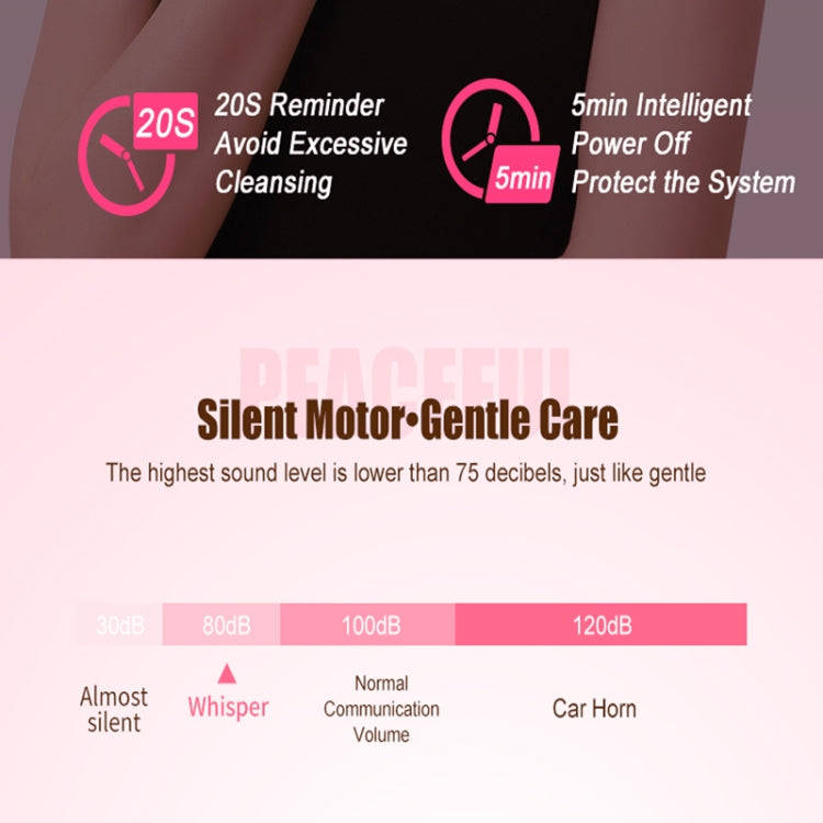 2 in 1 Electric Facial Cleansing Brush Waterproof face Skin   Cleansing Massager Silicone Vibrati...
