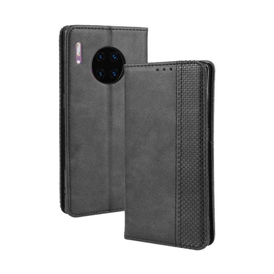 Magnetic Buckle Retro Crazy Horse Texture Horizontal Flip Leather Case for Huawei Mate 30 Pro , w...