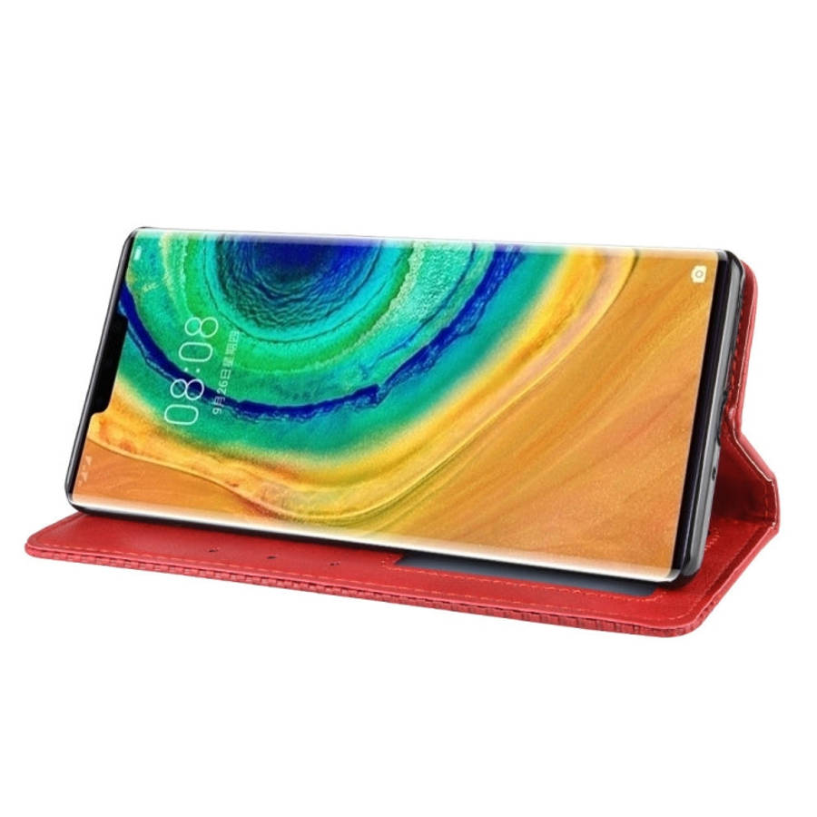 Magnetic Buckle Retro Crazy Horse Texture Horizontal Flip Leather Case for Huawei Mate 30 Pro , w...