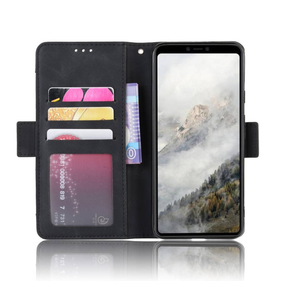 For Google Pixel 4 XL Wallet Style Skin Feel Calf Pattern Leather Case with Separate Card Slot(Bl...