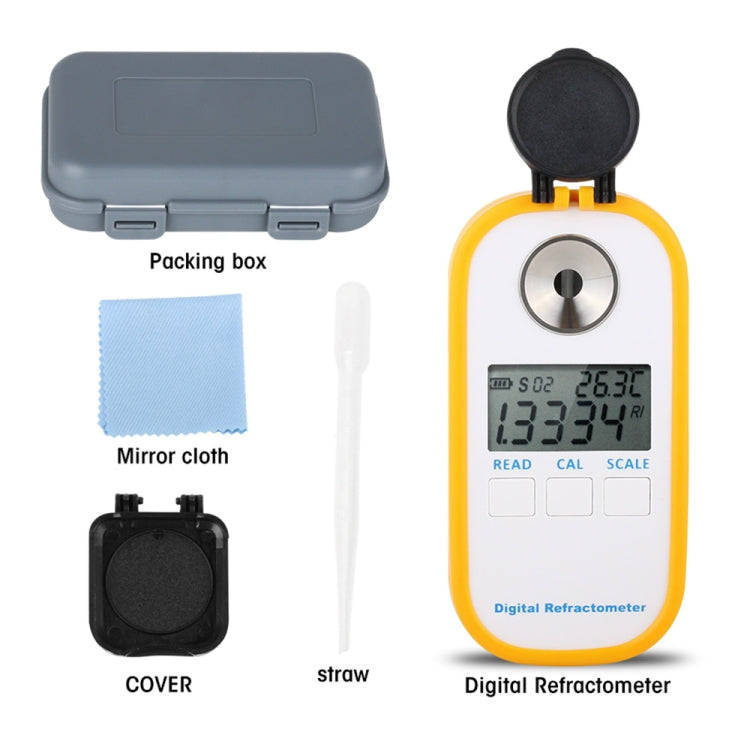 DR301 Digital Honey Refractometer Measuring Sugar Content Meter Range 090 Brix Refractometer Baum...