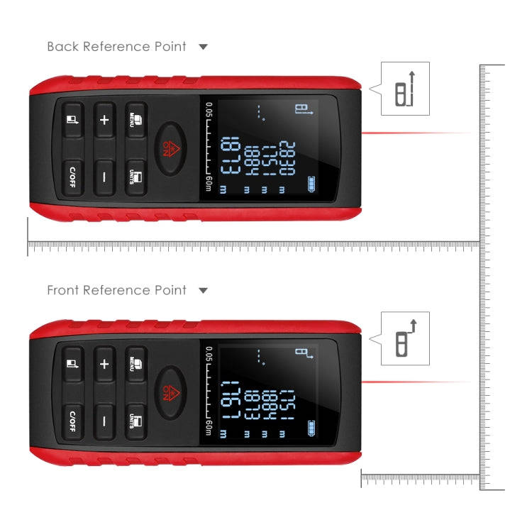 E60 Laser Rangefinder Laser Distance Meter Measuring Device Digital Handheld Tools Module Range 6...