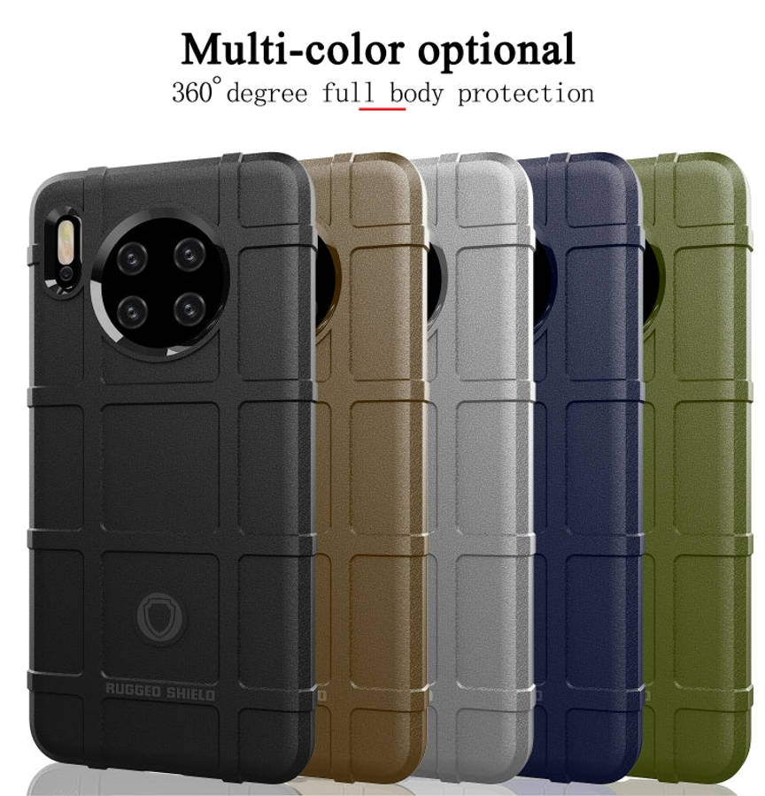 For Huawei Mate 30 Pro Full Coverage Shockproof TPU Case(Army Green)