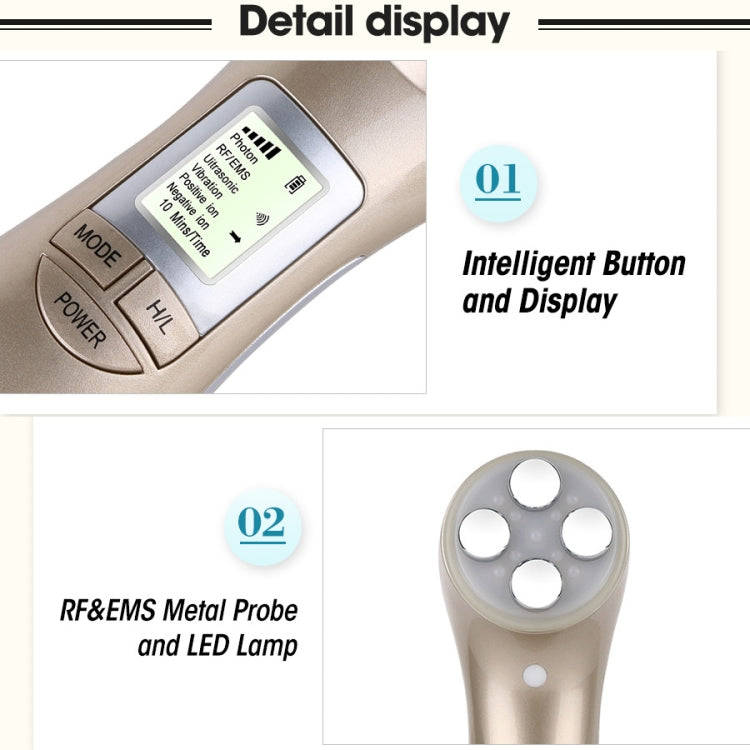 OFY9901  Face Skin EMS Mesotherapy Electroporation RF Radio Frequency Facial LED Photon Skin Care...