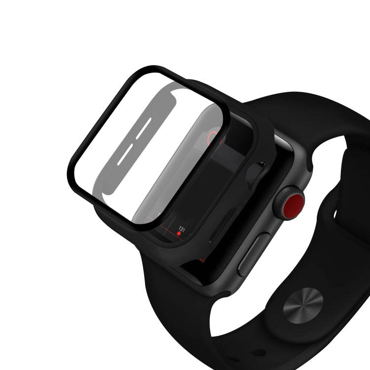 ENKAY Hat-prince Full Coverage PC Case + Tempered Glass Protector for Apple Watch Series 5 / 4 44...