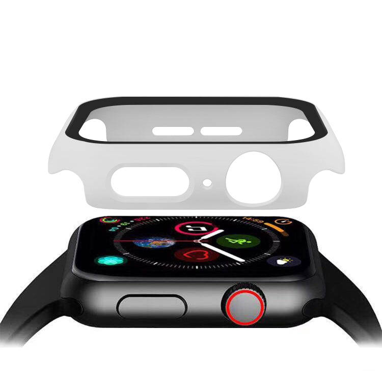 ENKAY Hat-prince Full Coverage PC Case + Tempered Glass Protector for Apple Watch Series 5 / 4 44...