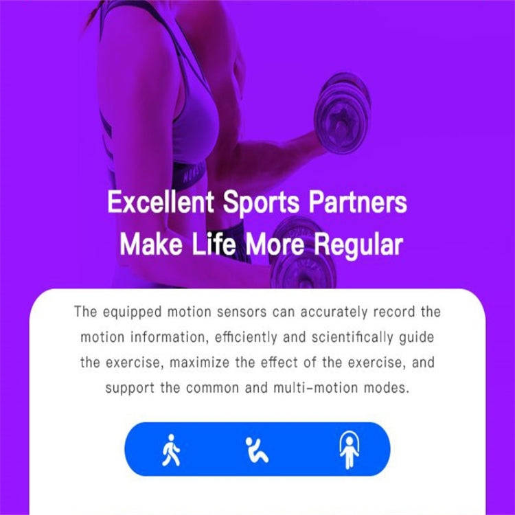 D18 1.3inch TFT Color Screen Smart Watch IP65 Waterproof,Support Call Reminder /Heart Rate Monito...