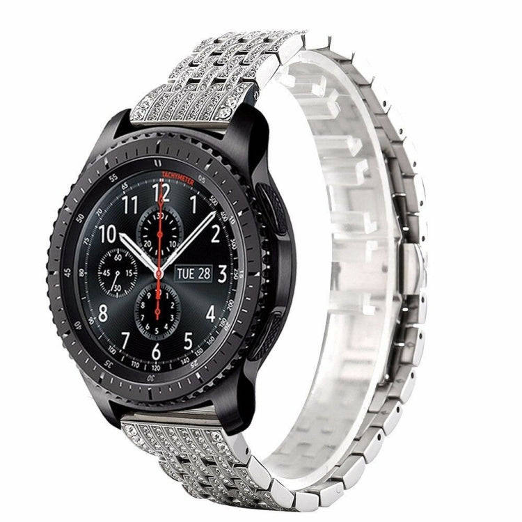 22mm For Huawei Watch GT2e GT2 46mm Aluminum alloy Masonry strap(Silver)
