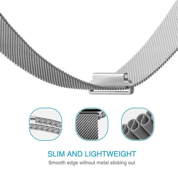 22mm For Huawei Watch GT2e GT2 46mm Milanese Metal Watch Band(Silver)