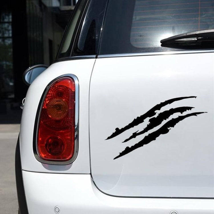 2 PCS Reflective Car Sticker Monster Scratch Stripe Claw Marks Car Auto Headlight Decoration Viny...