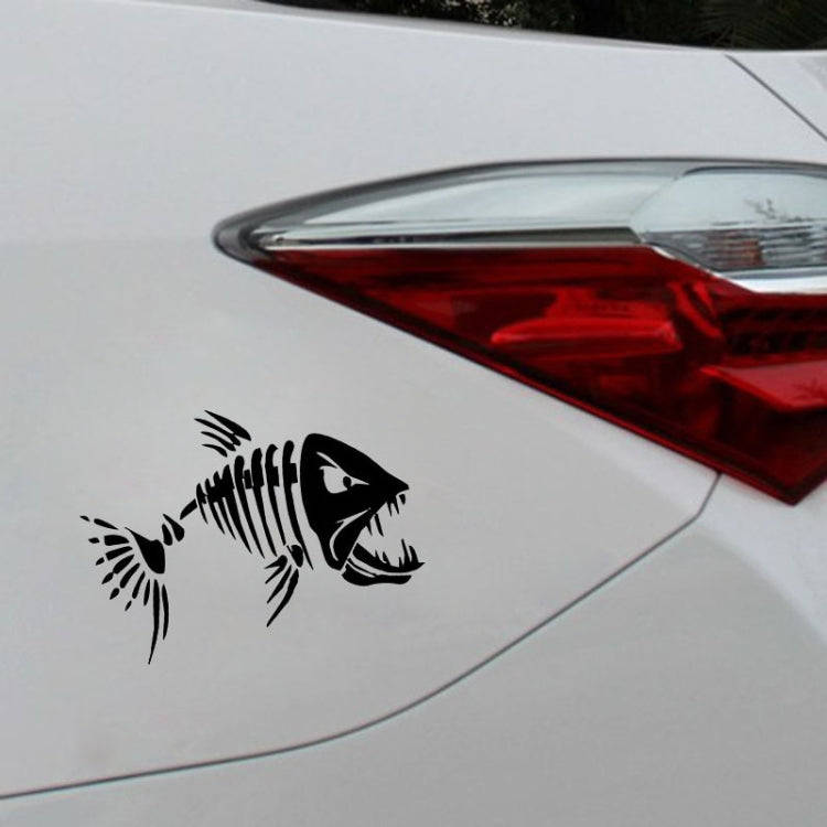 10 PCS YOJA Mad Fish Funny Decal Car Window Decoration Vinyl Stickers Motorcycle Accessories, Siz...