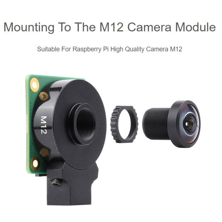 Waveshare WS1842714 For Raspberry Pi M12 High Resolution Lens, 14MP, 2.72mm Focal Length,23964