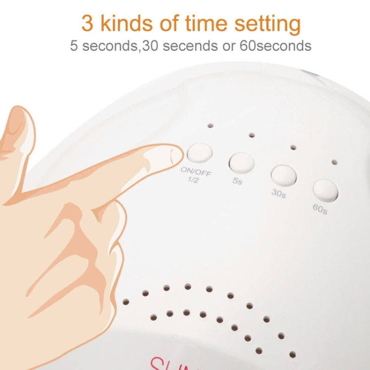 Sunone 48W UV Lamp Nail Polish Dryer, US Plug (Gold)