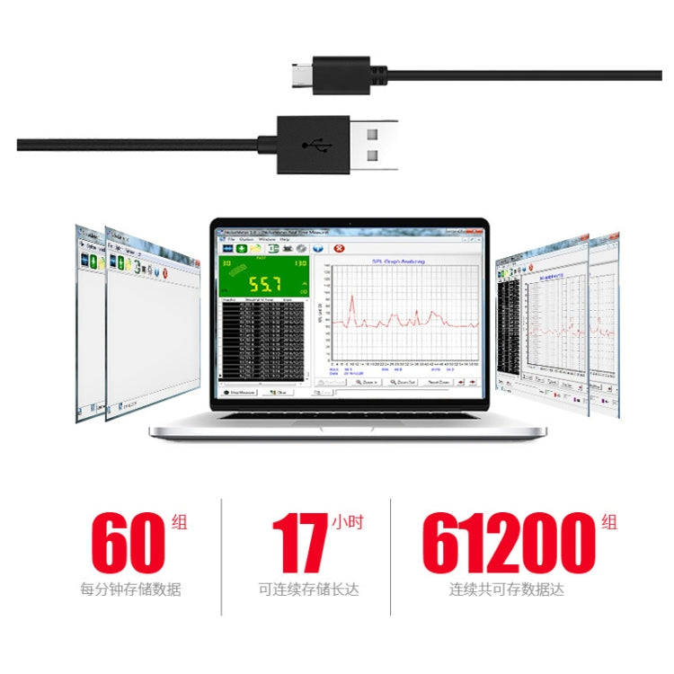 SNDWAY Handheld High Precision Noise Decibel Meter, Model:SW523