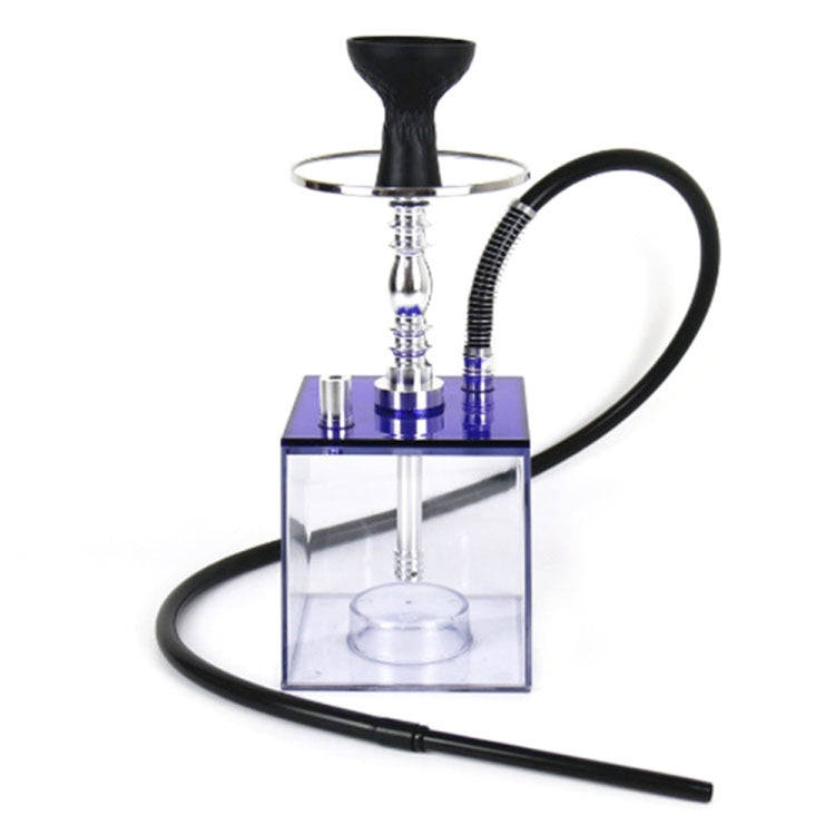 Square Acrylic Hookah Set(Blue)