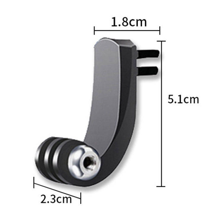 TELESIN Center Vertical Bend Arm Sports Camera Accessories For GoPro HERO11 Black / HERO9 Black /...