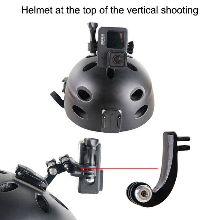 TELESIN Center Vertical Bend Arm Sports Camera Accessories For GoPro HERO11 Black / HERO9 Black /...