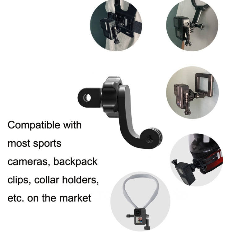 TELESIN Centered Universal Bend Arm Sports Camera Accessories For GoPro HERO11 Black / HERO9 Blac...