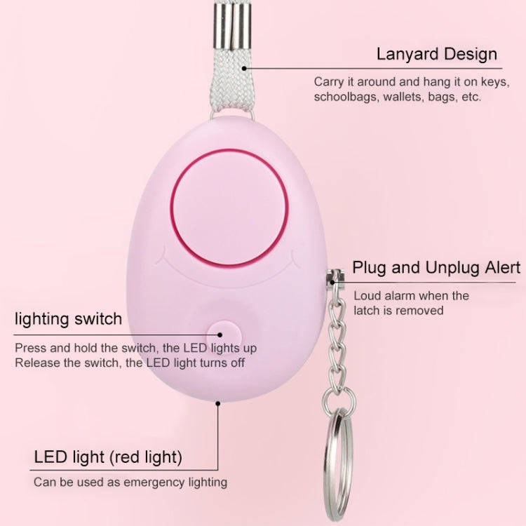 120dB Key Anti-lost Alarm Anti-wolf Alarm with LED Light(White)