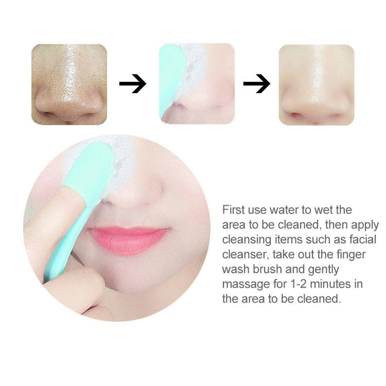 Blackhead Brush Face Cleansing Extractor Remover Tool Silicone Finger Massage Brush Face Exfoliat...