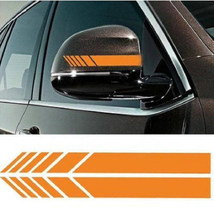 10 PCS Simple Rearview Mirror Car Stickers Rearview Mirror Personality Scratches Reflective Car S...