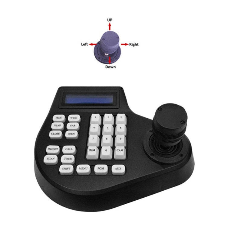 8003H Analog Coaxial Dome Control Keyboard RS485 PTZ, Specification:2 Axis(UK Plug)