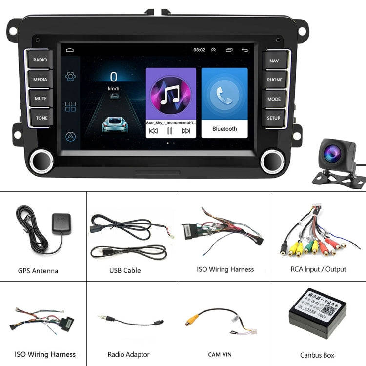 A3040 For Volkswagen 7-inch 2+32G Android Car Navigation Central Control Large Screen Player With...