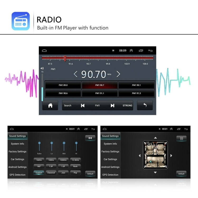 A3040 For Volkswagen 7-inch 2+32G Android Car Navigation Central Control Large Screen Player With...