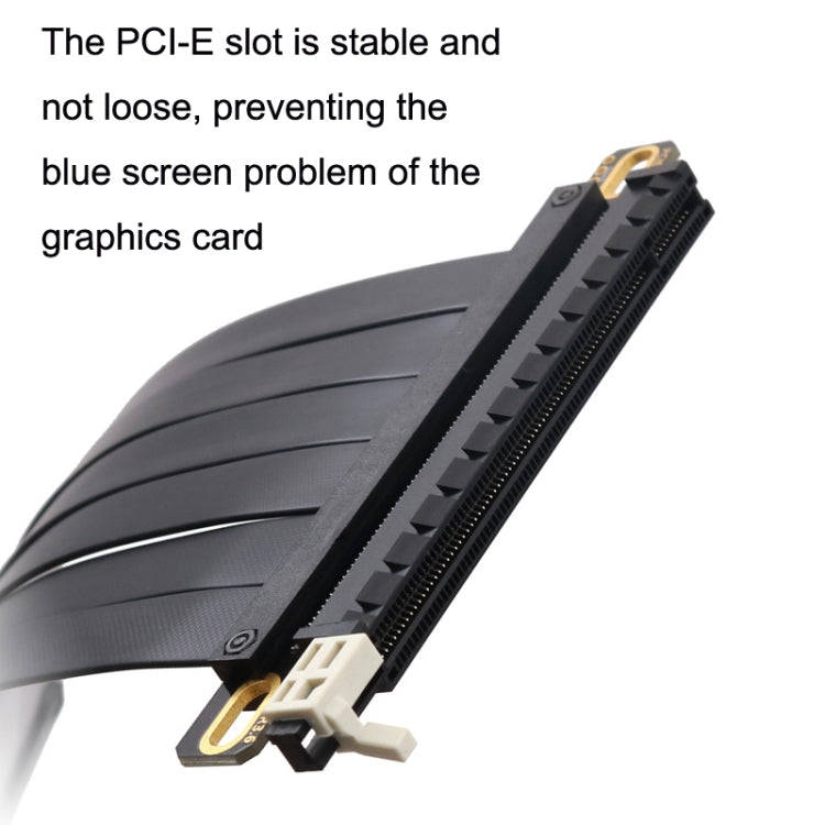 PCI-E 3.0 16X 180-degree Graphics Card Extension Cable Adapter Cable, Length: 20cm