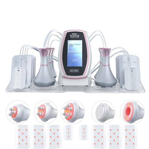 6 In 1  80K Ultrasonic Cavitation Vacuum Radio Frequency Lipo Laser Slimming Machine US Plug(Pink...