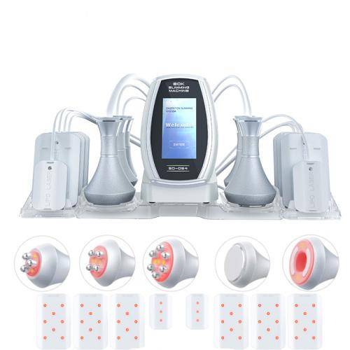 6 In 1  80K Ultrasonic Cavitation Vacuum Radio Frequency Lipo Laser Slimming Machine US Plug(Silv...