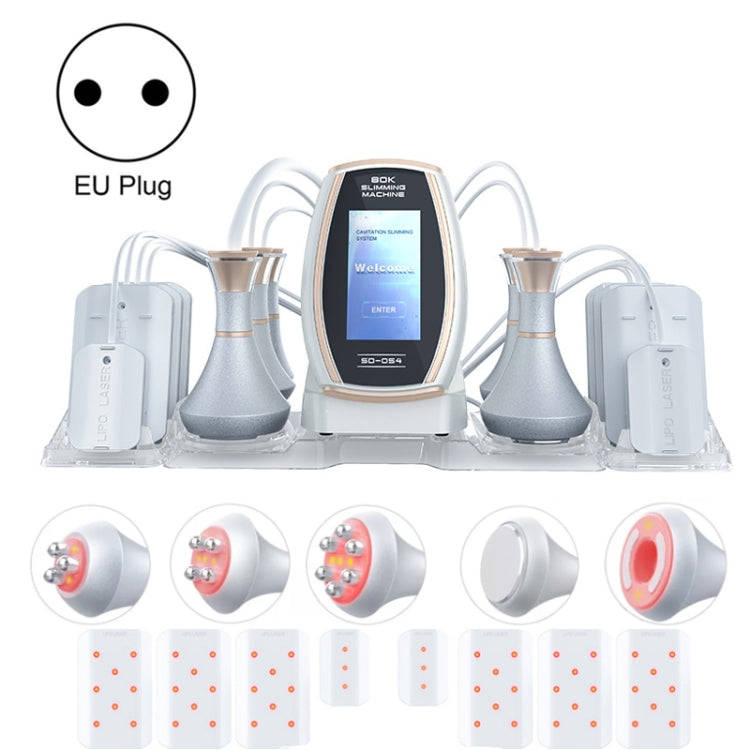 6 In 1  80K Ultrasonic Cavitation Vacuum Radio Frequency Lipo Laser Slimming Machine EU Plug(Gold...