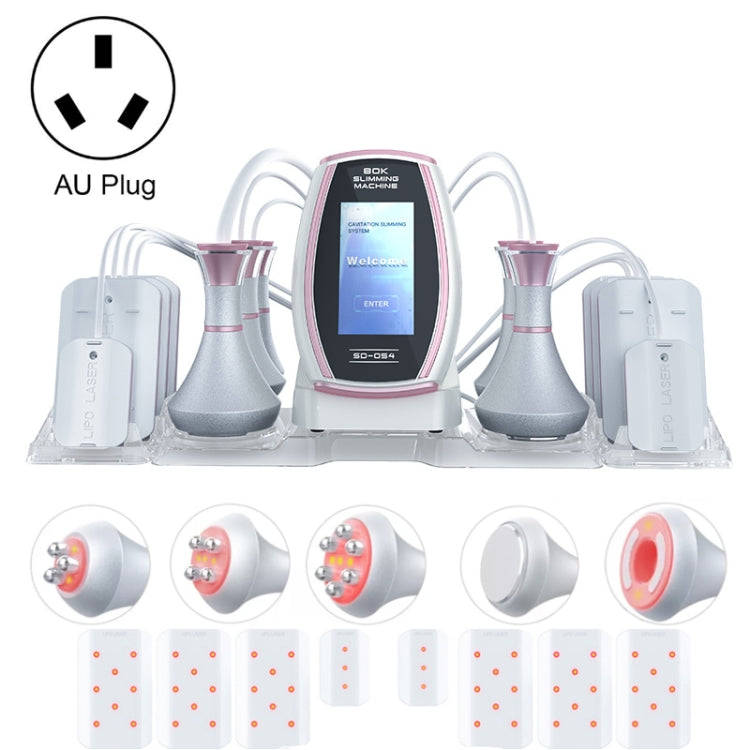 6 In 1  80K Ultrasonic Cavitation Vacuum Radio Frequency Lipo Laser Slimming Machine AU Plug(Pink...