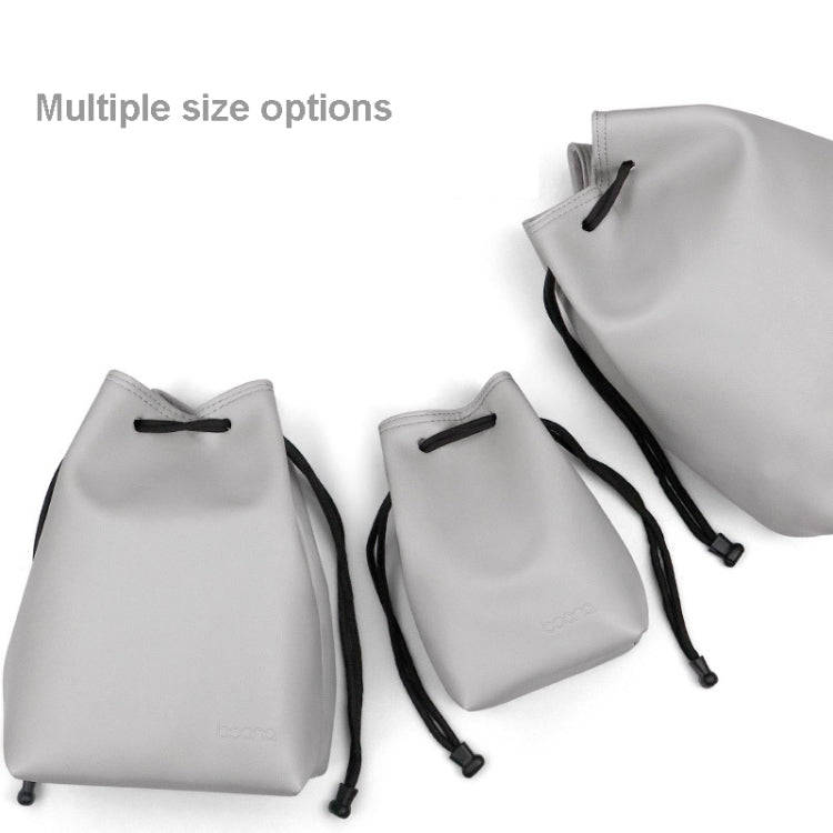Baona Camera Bag Lens Drawstring Pouch, Size: Medium(Gray)