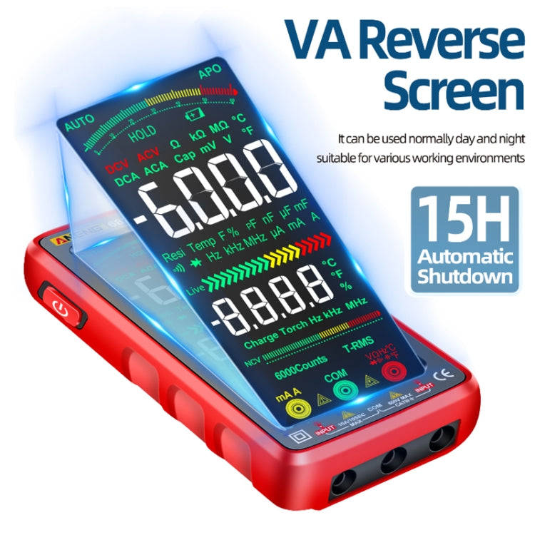 ANENG 682 Smart VA Reverse Display Automatic Range Rechargeable Multimeter(Black)