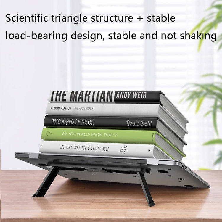 Oatsbasf 03362 Laptop Cooling Stand Desktop Portable Suspended Vertical Stand(Black)