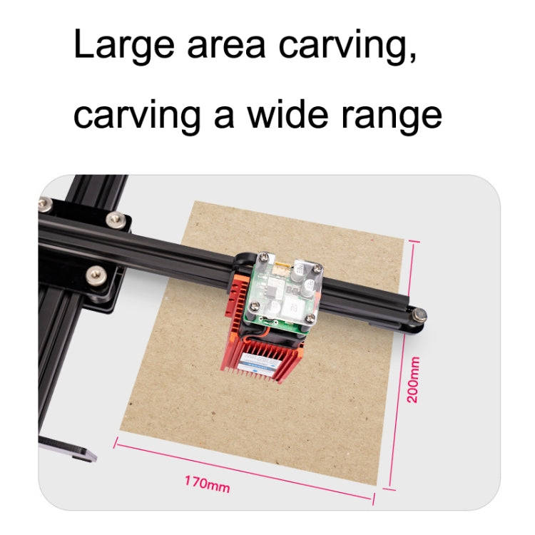 DAJA D2 15W Stainless Steel Metal Automatic CNC Small Portable Laser Engraving Machine(US Plug)