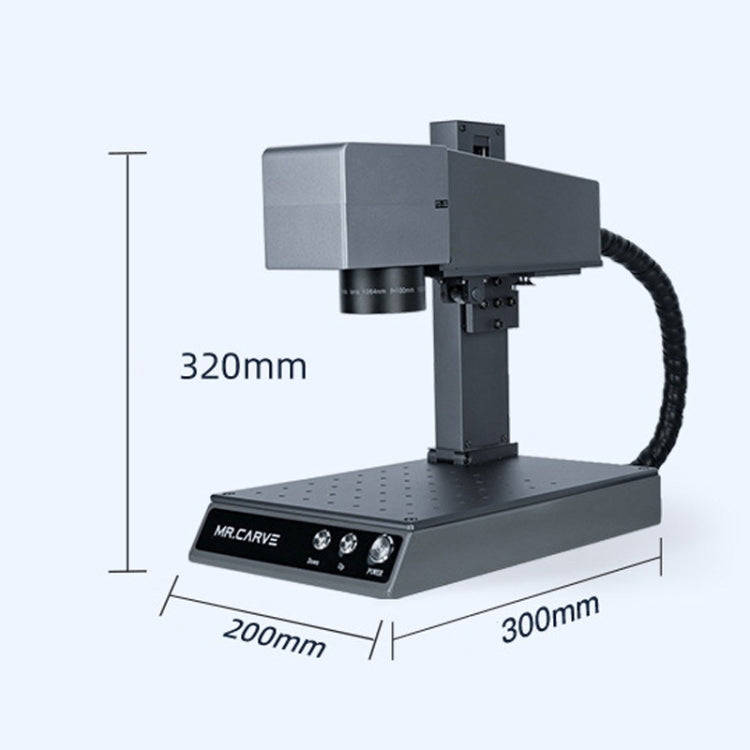 DAJA M1 Pro 2W Metal Nameplate High Precision Characters Laser Carving Machine, Style:M1pro+RF1 R...